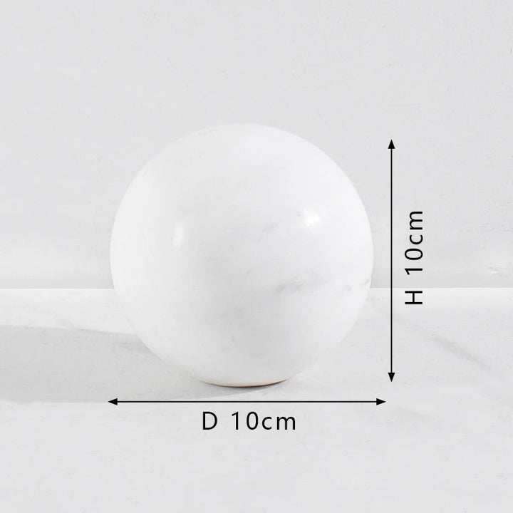 Natural Marble Decorative Sphere – Travertine Stone Ball Décor