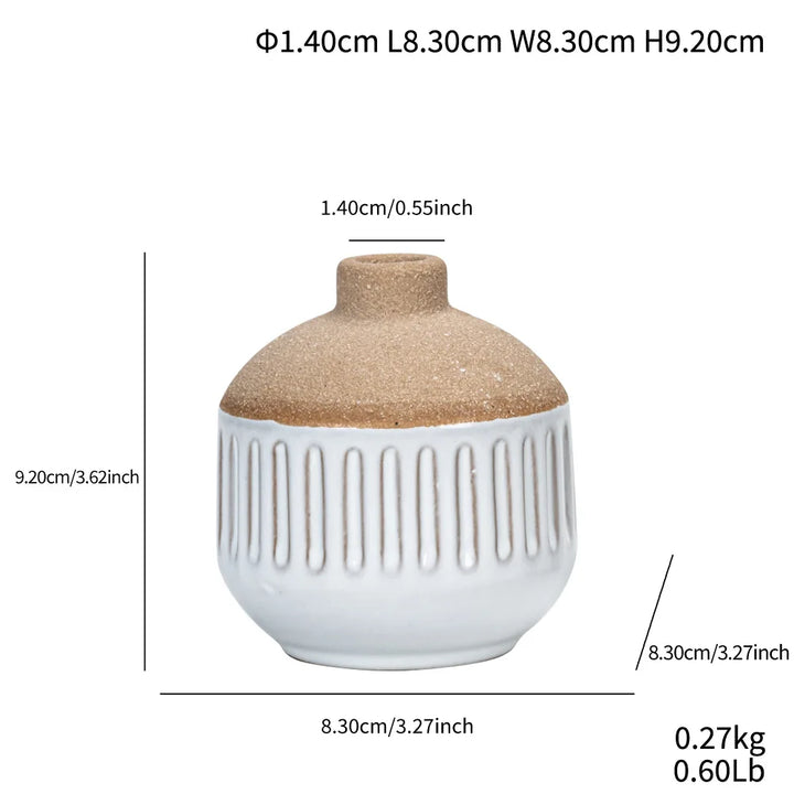Mini Matte Ceramic Bud Vase – Modern Nordic Table Décor