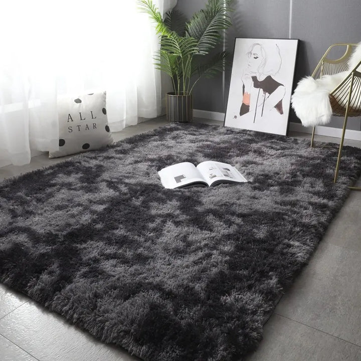 Long Plush Modern Soft Rug for Living Room