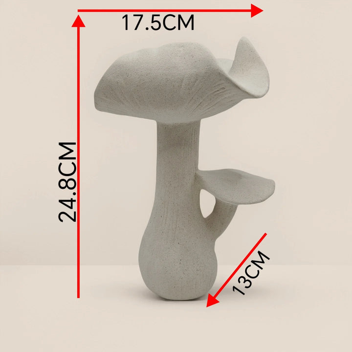 Modern Ceramic Mushroom Vase – Whimsical Tabletop Flower Decor