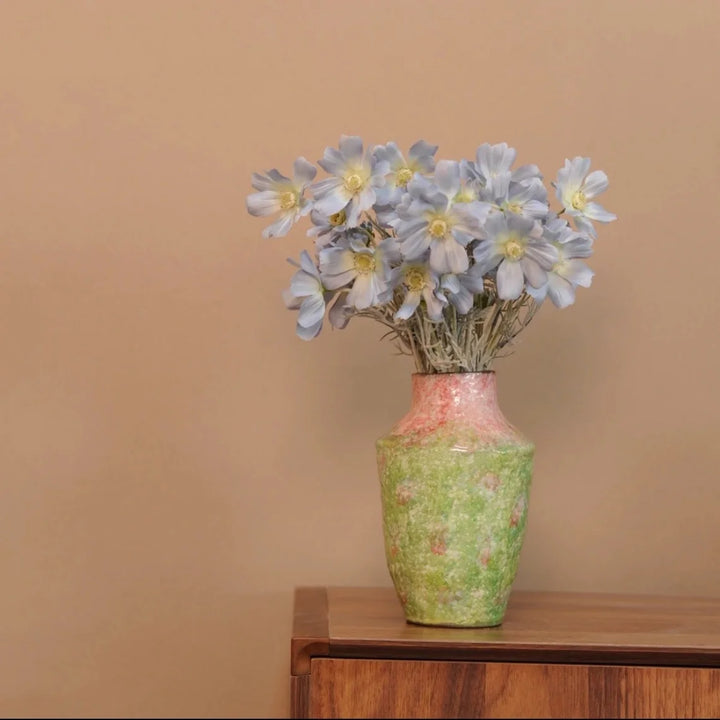 Impressionism Ceramic Vase – Abstract Modern Centerpiece