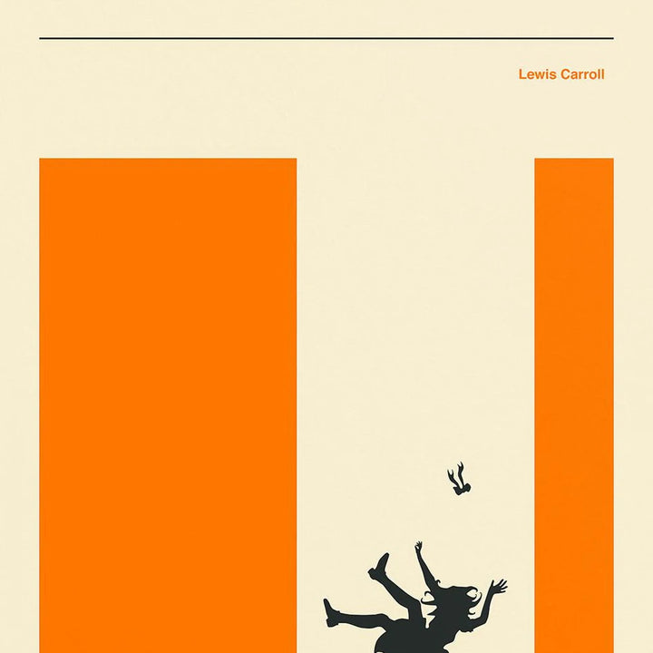 Minimalist Classic Book Cover Poster – Moby-Dick & Alice in Wonderland Canvas Wall Art | Literary Home Decor Print