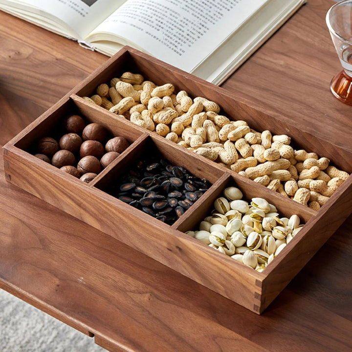 Solid Wood Organizer Box – Desk & Coffee Table Storage Tray