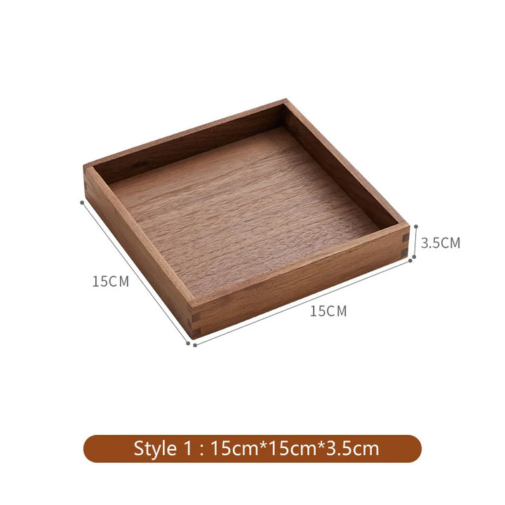 Solid Wood Organizer Box – Desk & Coffee Table Storage Tray