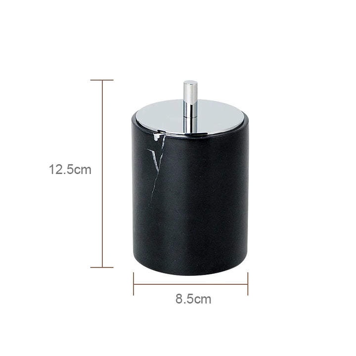 Black Nero Marquina Marble Bathroom Set – Luxury Accessories