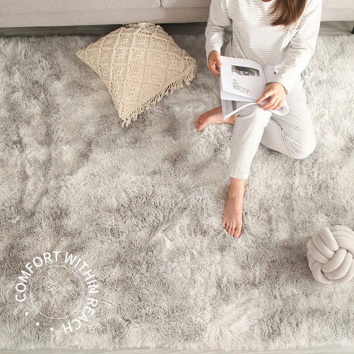 Long Plush Modern Soft Rug for Living Room