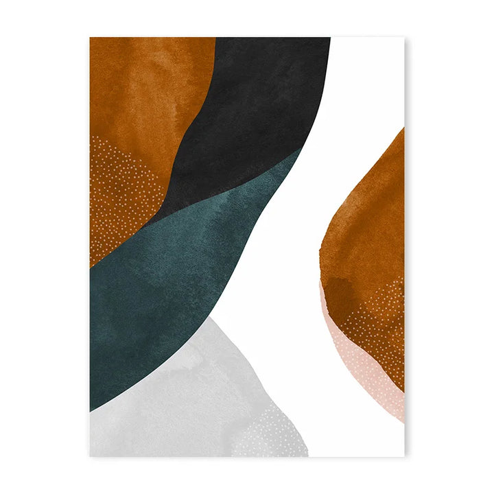 Navy Blue Abstract Canvas Print – Modern Wall Art Decor