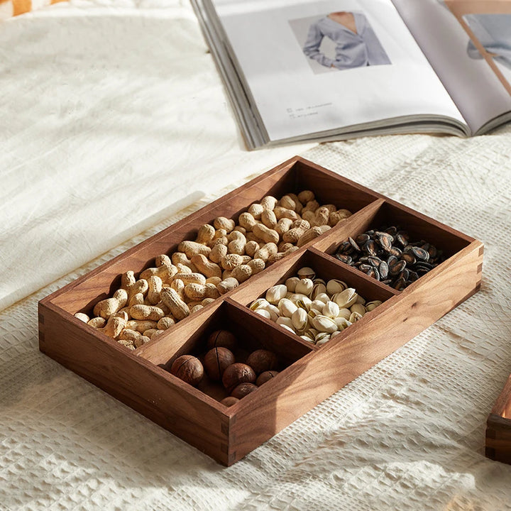 Solid Wood Organizer Box – Desk & Coffee Table Storage Tray