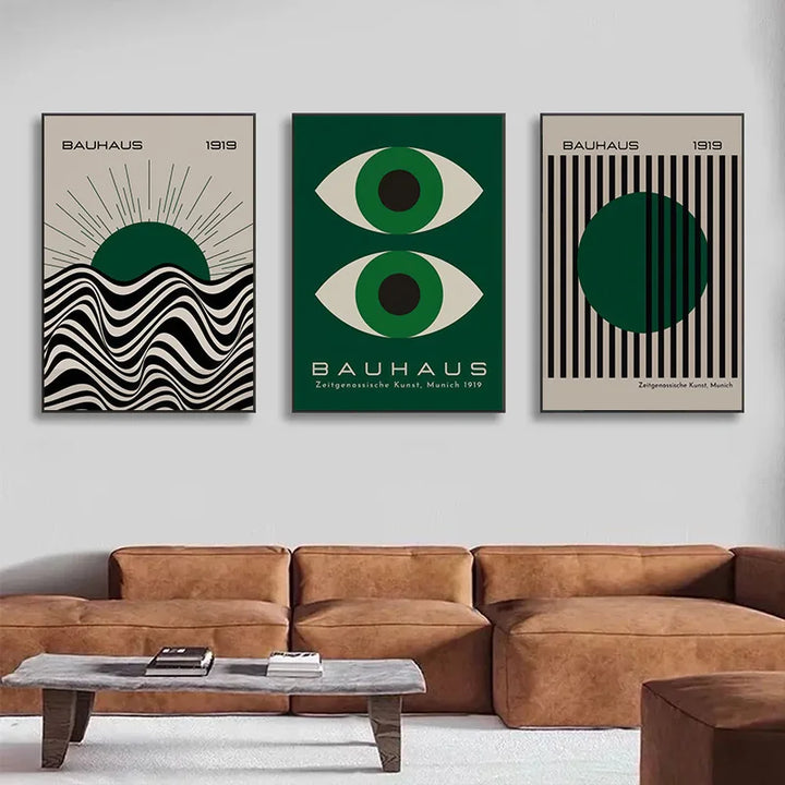 Abstract Sunset Canvas Wall Art – Modern Ocean Eye Line Print for Living Room & Bedroom Decoration