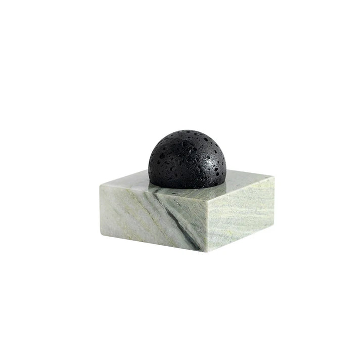 Black Lava Stone Diffuser with Marble Base – Luxury Home SPA