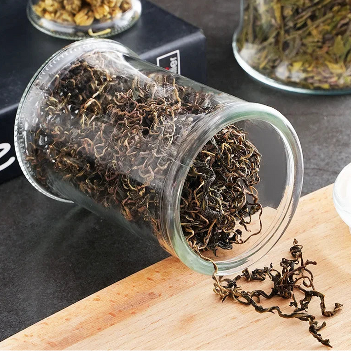 Minimalist Glass Storage Jar – Sealed Candy & Spice Container