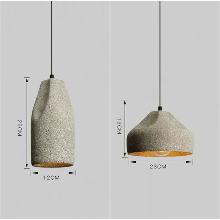 Nordic Industrial Cement Pendant Lamp – LED Chandelier