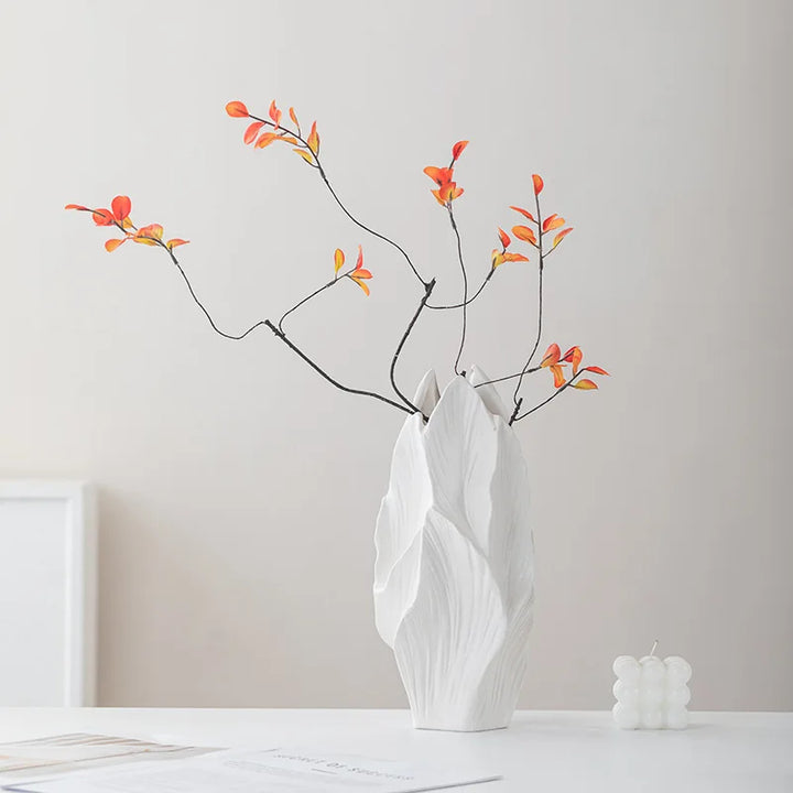 Large Nordic Ceramic Vase – Scandinavian Tabletop Decor