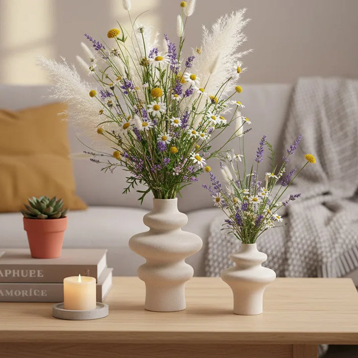 Nordic Ceramic Vase – Modern Minimalist Home Decoration