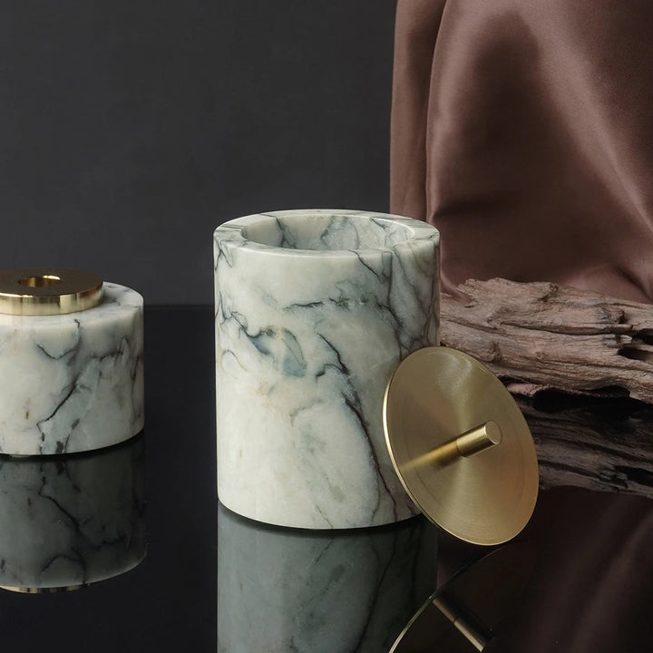 Cold Emerald Marble Bathroom Accessories Set