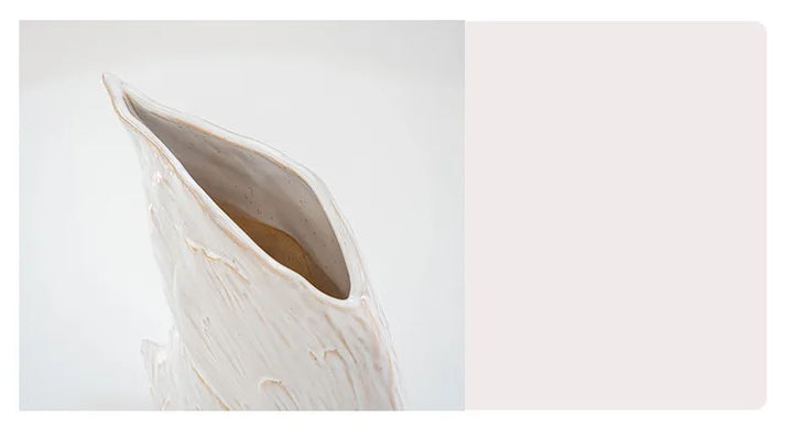 Vintage Floral Ceramic Vase – Rustic Table Centerpiece