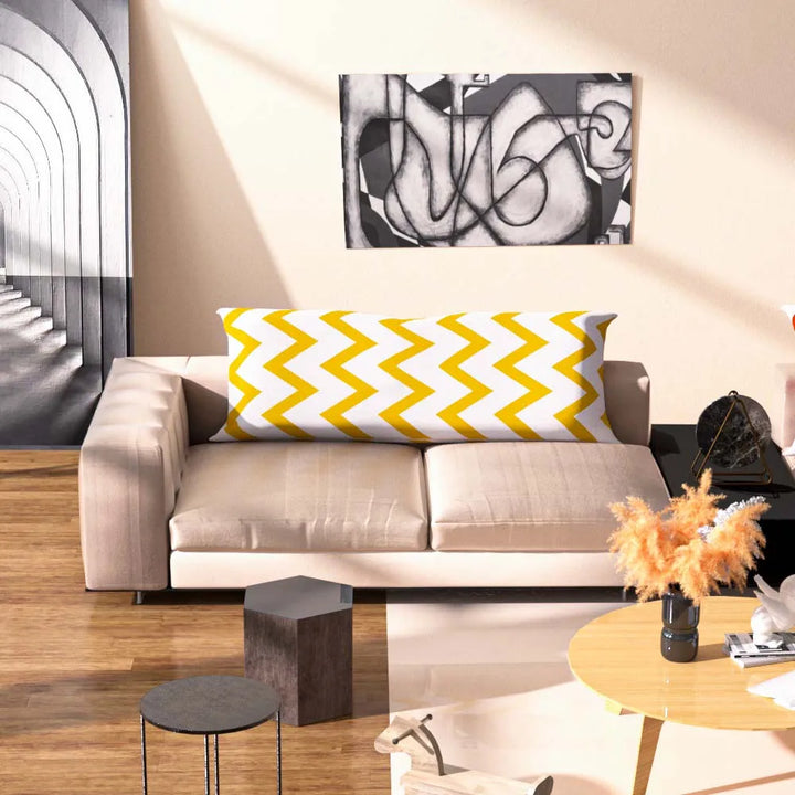 Nordic Cotton Long Pillow Case – Soft Wave Body Pillow Cover