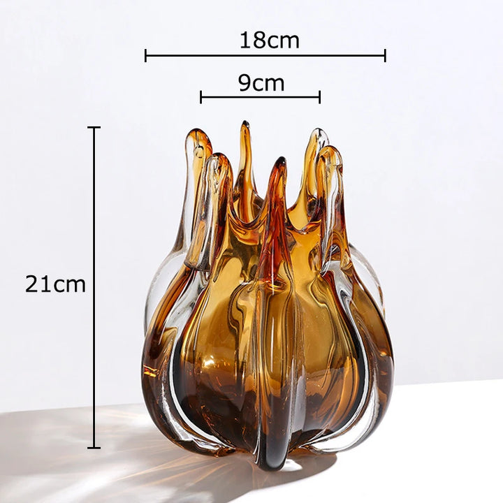 Creative Bud Glass Vase – Modern Transparent Flower Pot