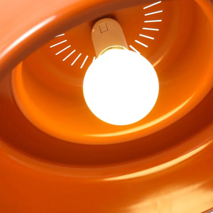 Bauhaus Vintage Orange Pendant Lamp – Retro Iron Light