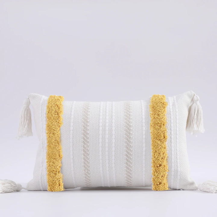 Boho Chenille Tufted Cushion Cover – Luxury with Tassels