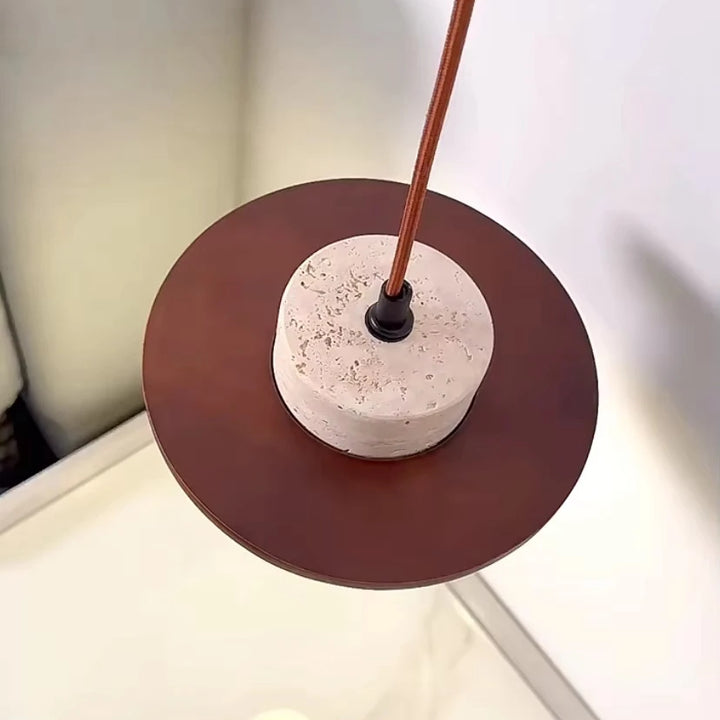 Japanese Minimalist Stone Pendant Light – LED Indoor Lamp