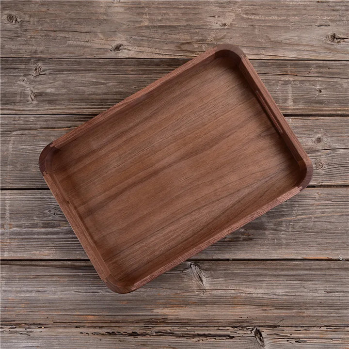 Black Walnut Wood Tray – Handcrafted Mortise & Tenon Design
