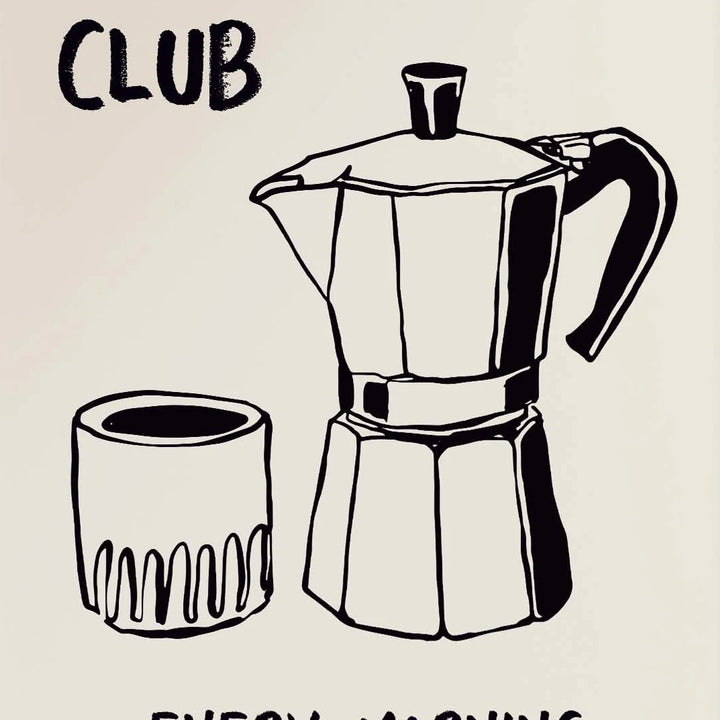 Retro Coffee Poster – Morning Café Canvas Wall Art | Vintage Kitchen & Coffee Lover Home Decor