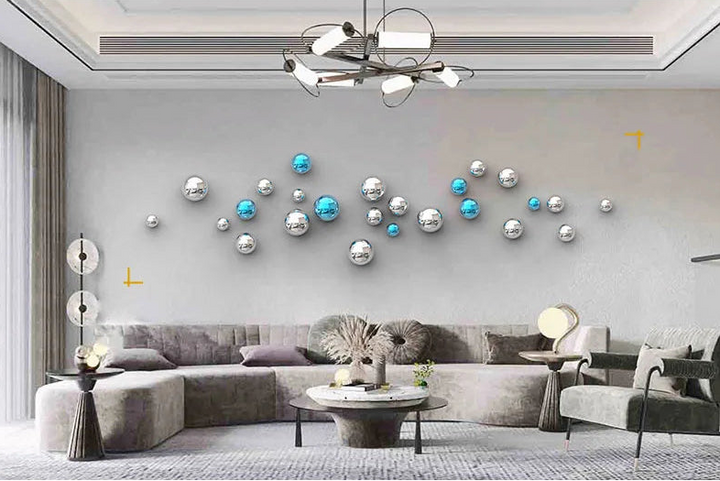 Minimalist Decorative Ball Wall Hanging – Modern Aesthetic Room Ornament