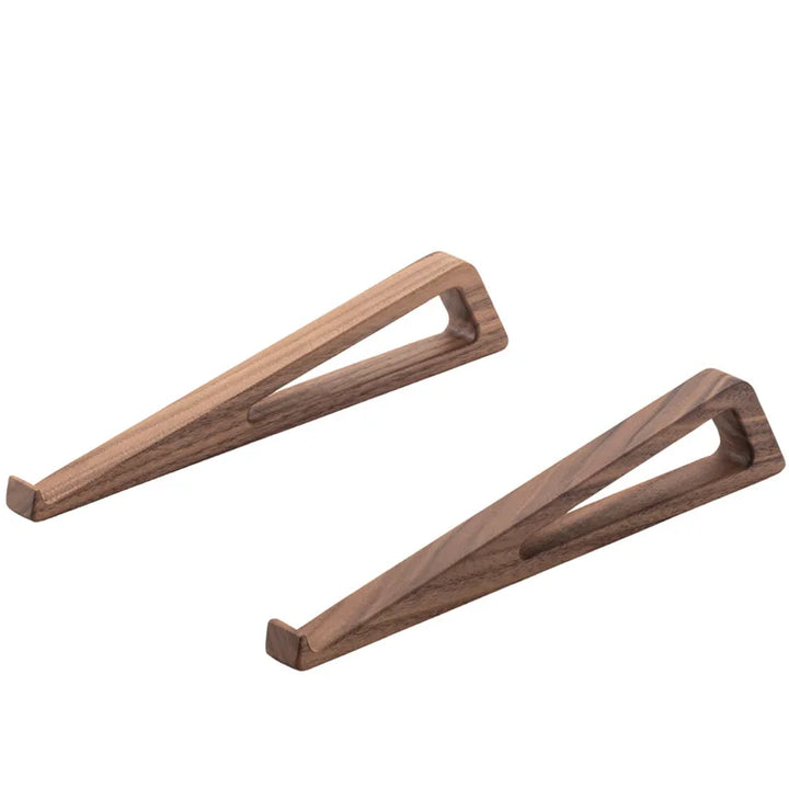 Wooden Laptop Stand – Portable Vertical Foldable Riser for Desk | Ergonomic Heat Dissipation Bracket for Laptop & Tablet