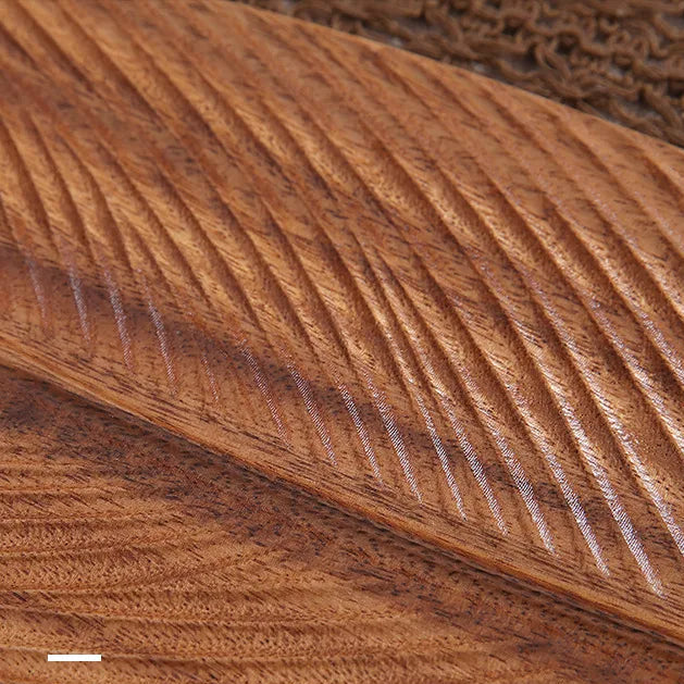 Walnut Leaf Wooden Tray – Japanese Decorative Platter