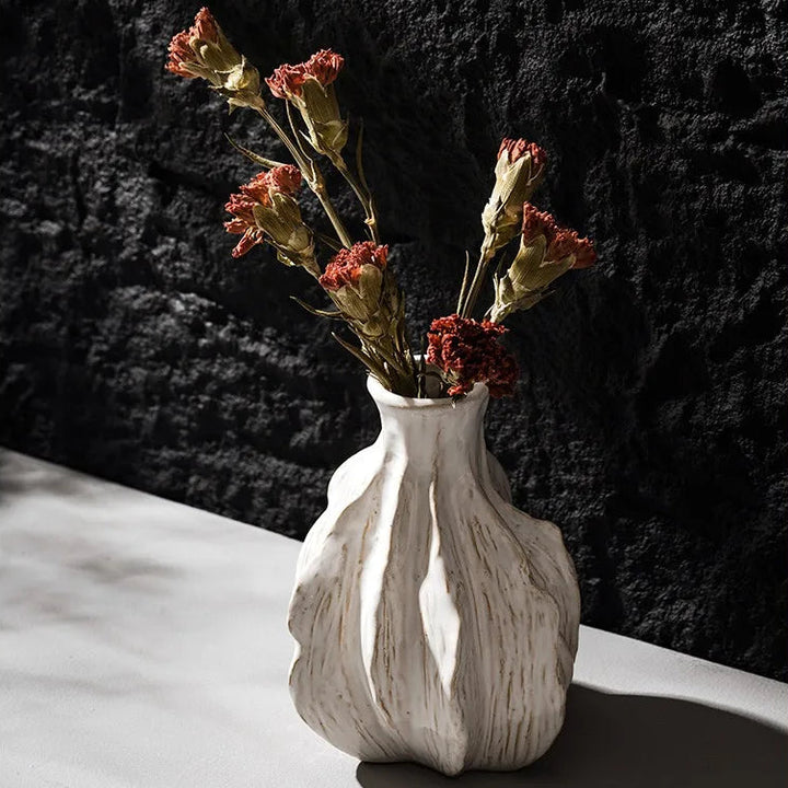 Vintage Ceramic Ikebana Vase – Retro Floral Centerpiece