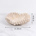 Handcrafted Travertine Ruffle Bowl – Fluted Marble Centerpiece for Kitchen, Living Room, Fruit, Jewelry & Home Decor