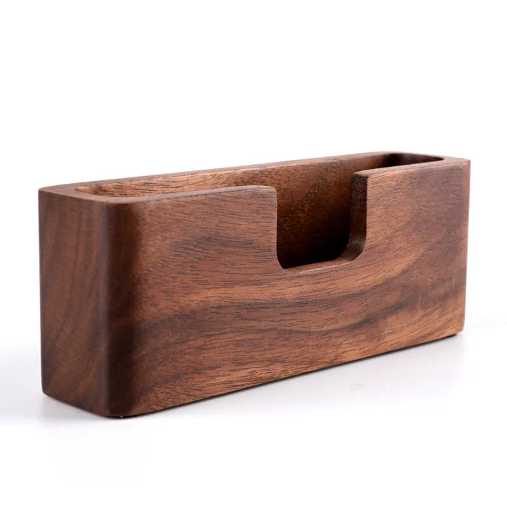 Wooden Business Card Holder – Office Desk Display Box