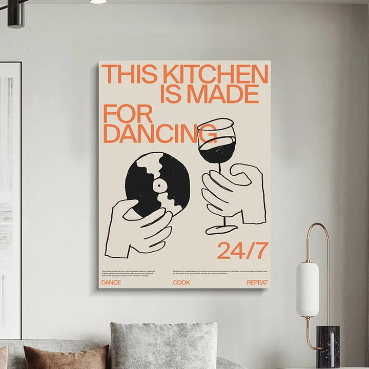 Retro Record Player Canvas – Modern Music Wall Art