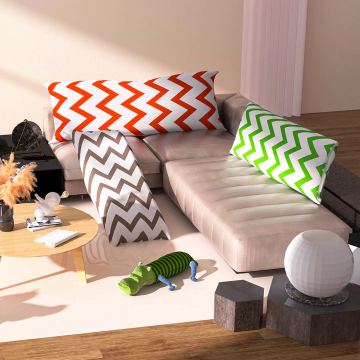 Nordic Cotton Long Pillow Case – Soft Wave Body Pillow Cover