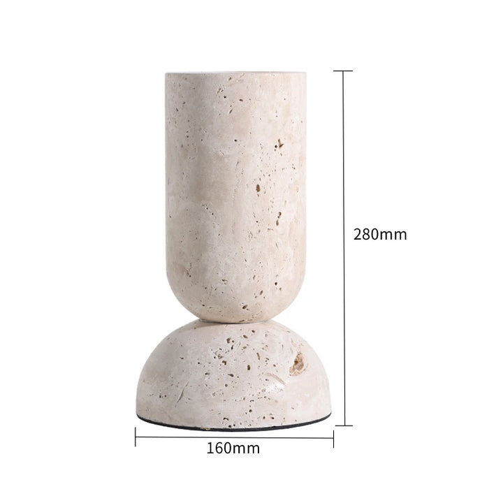 Travertine Archway Sculpture – Modern Stone Figurine for Shelf, Coffee Table, Bookshelf & TV Cabinet | Minimalist Home Decor