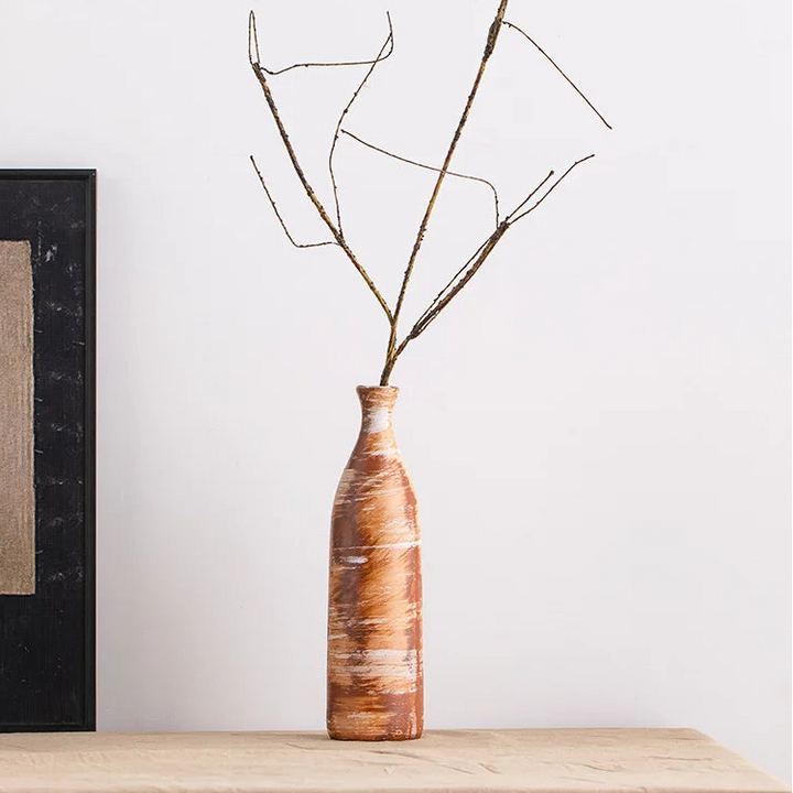 Rustic Ceramic Vase – Textured Pottery for Home Décor