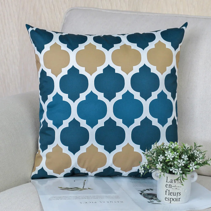 Waterproof Geometric Outdoor Pillow Cover