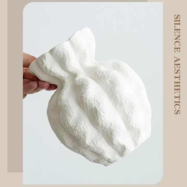 Nordic White Ceramic Vase – Modern Centerpiece Decoration