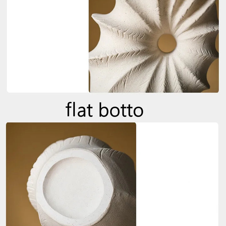 Ceramic Conch Vase – Nordic Decorative Centerpiece