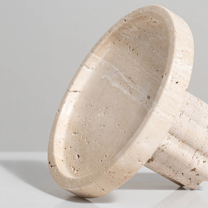 Travertine Marble Tray – Decorative Catchall for Perfume & Jewelry