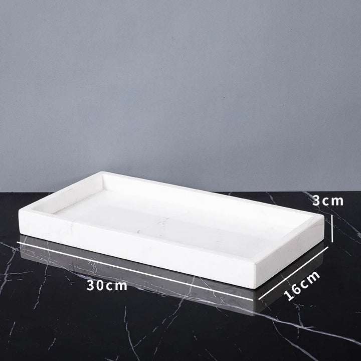 Volakas White Marble Bathroom Accessories Set