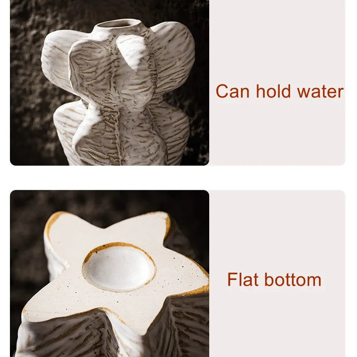 Nordic Ceramic Vase – Japan-Inspired Home & Office Decor