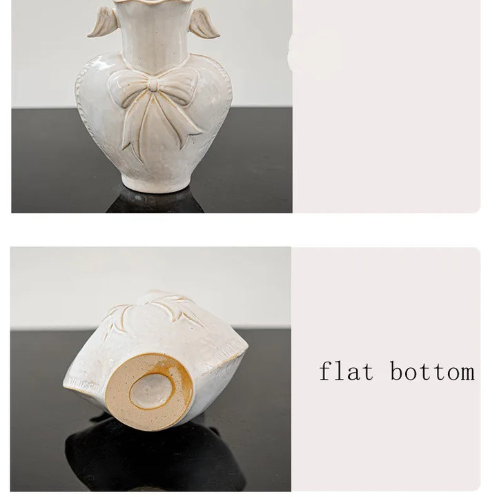 Retro Ceramic Vase for Dried Flowers and Pampas Grass