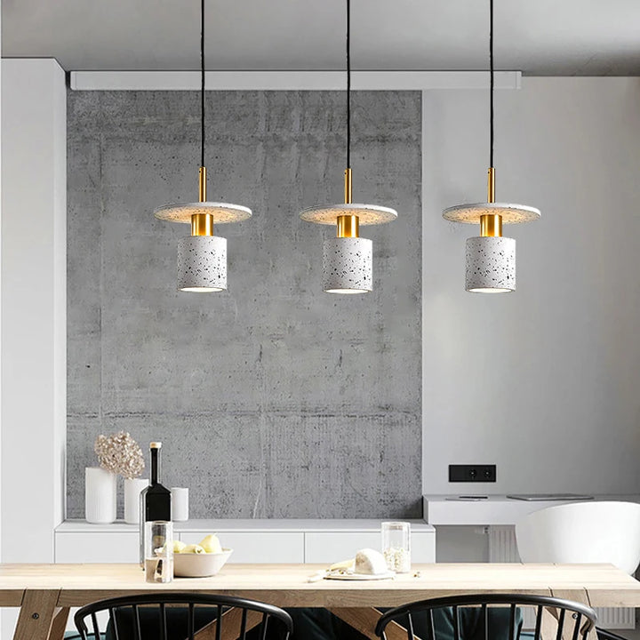 Modern Terrazzo Pendant Lamp for Bedroom & Dining Room
