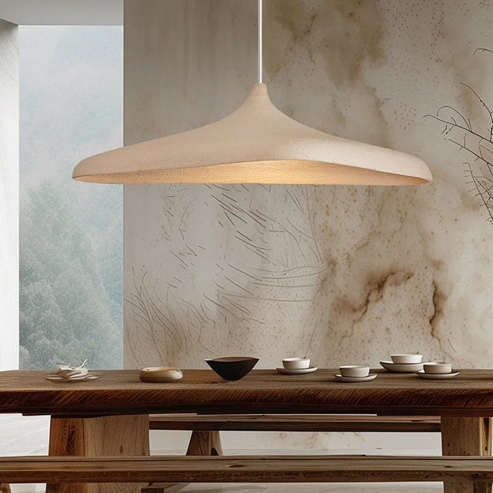 Wabi Sabi Brown Pendant Light – Japanese Minimalist LED Lamp