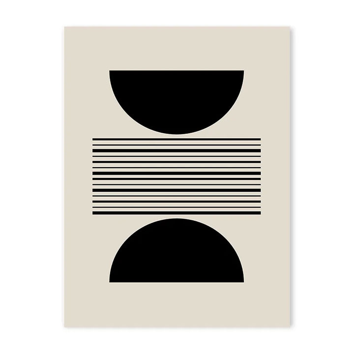 Abstract Beige Matisse Line Art Canvas for Modern Decor