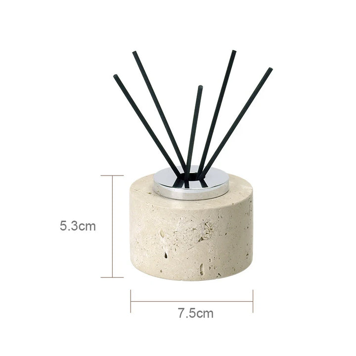 Beige Travertine Marble Bathroom Set – Luxury 9-Piece Natural Stone Accessories