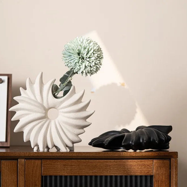 Sea Anemone Ceramic Vase – Boho Modern Centerpiece