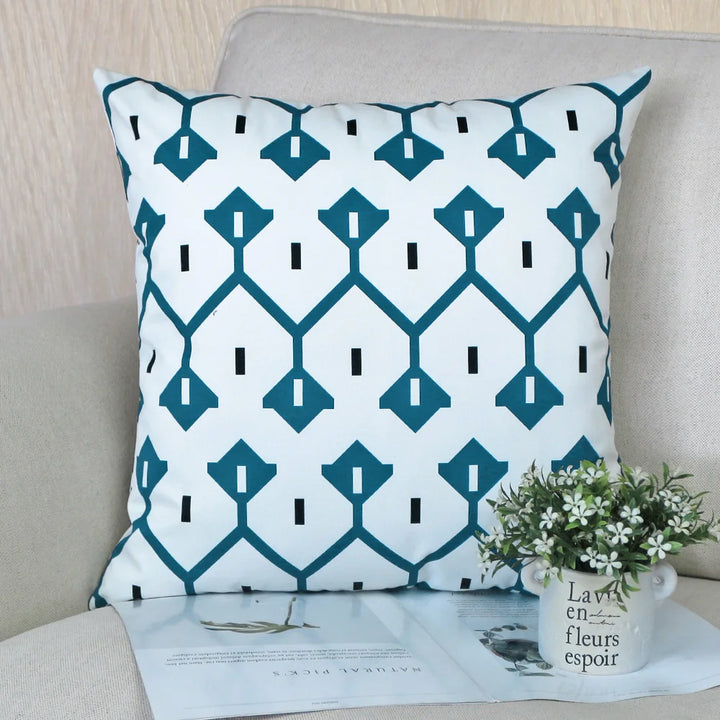 Waterproof Geometric Outdoor Pillow Cover